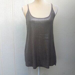 Vince sequined tank top size medium